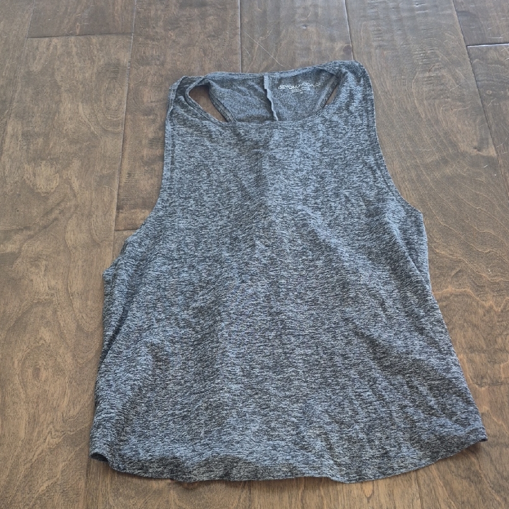 Beyond Yoga Charcoal Muscle Tee